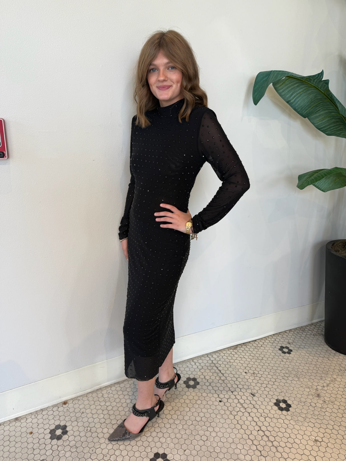 KRISTI MIDI DRESS BLACK