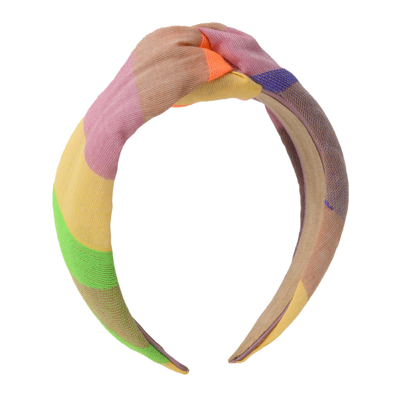 HEADBAND BEIGE/BLUE