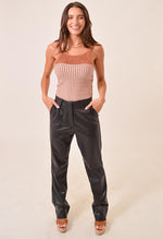 MERCER LEATHER PANT BLK