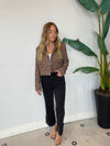 CARLA STRETCH TWILL CUFF PANT BLACK