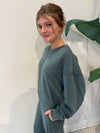 LUCIE SOFT MODAL PULLOVER HUNTER GREEN