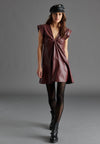BECKETT DRESS BURGUNDY