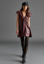 BECKETT DRESS BURGUNDY