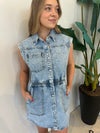 ROBBIE DRESS MINERAL BLUE