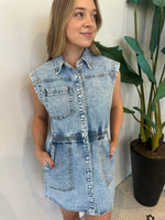 ROBBIE DRESS MINERAL BLUE