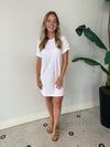 SWAY MINI DRESS WHITE
