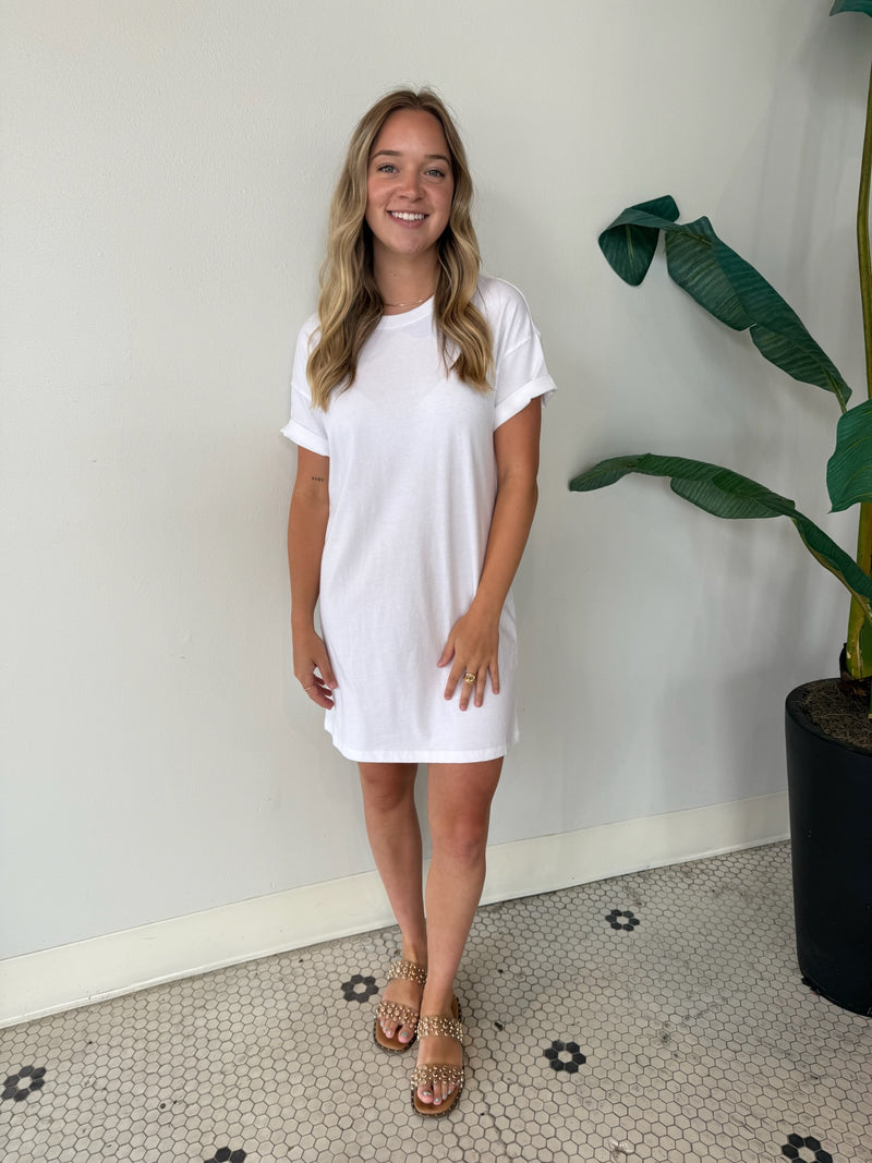 SWAY MINI DRESS WHITE