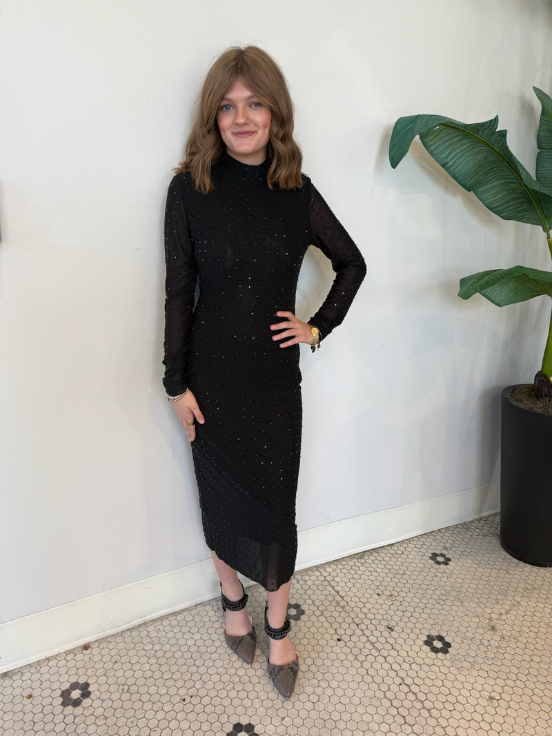 KRISTI MIDI DRESS BLACK