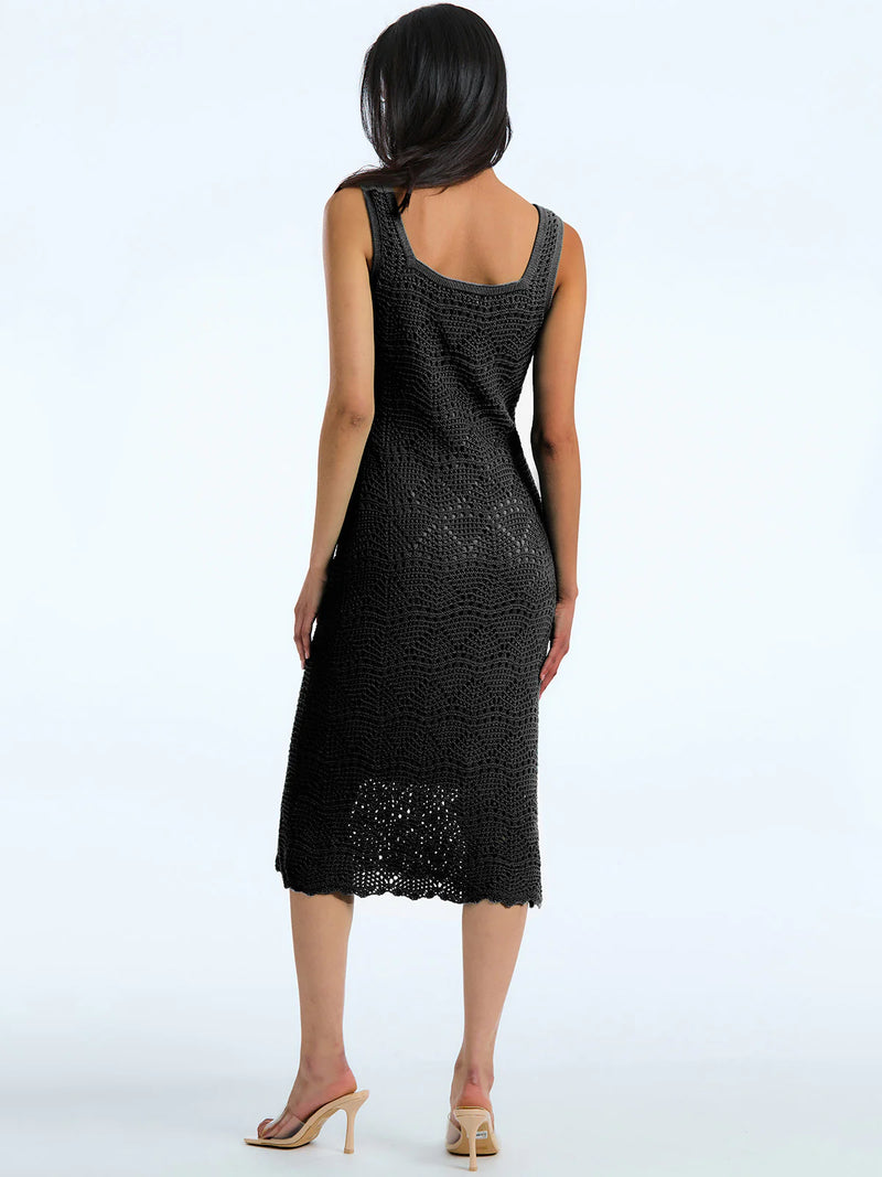 CROCHET DRESS BLACK