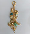 WESTERN PORCELAIN CROSS BOOT COWBOY HAT BAG CHARM