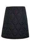 BLACK QUILTED SKIRT