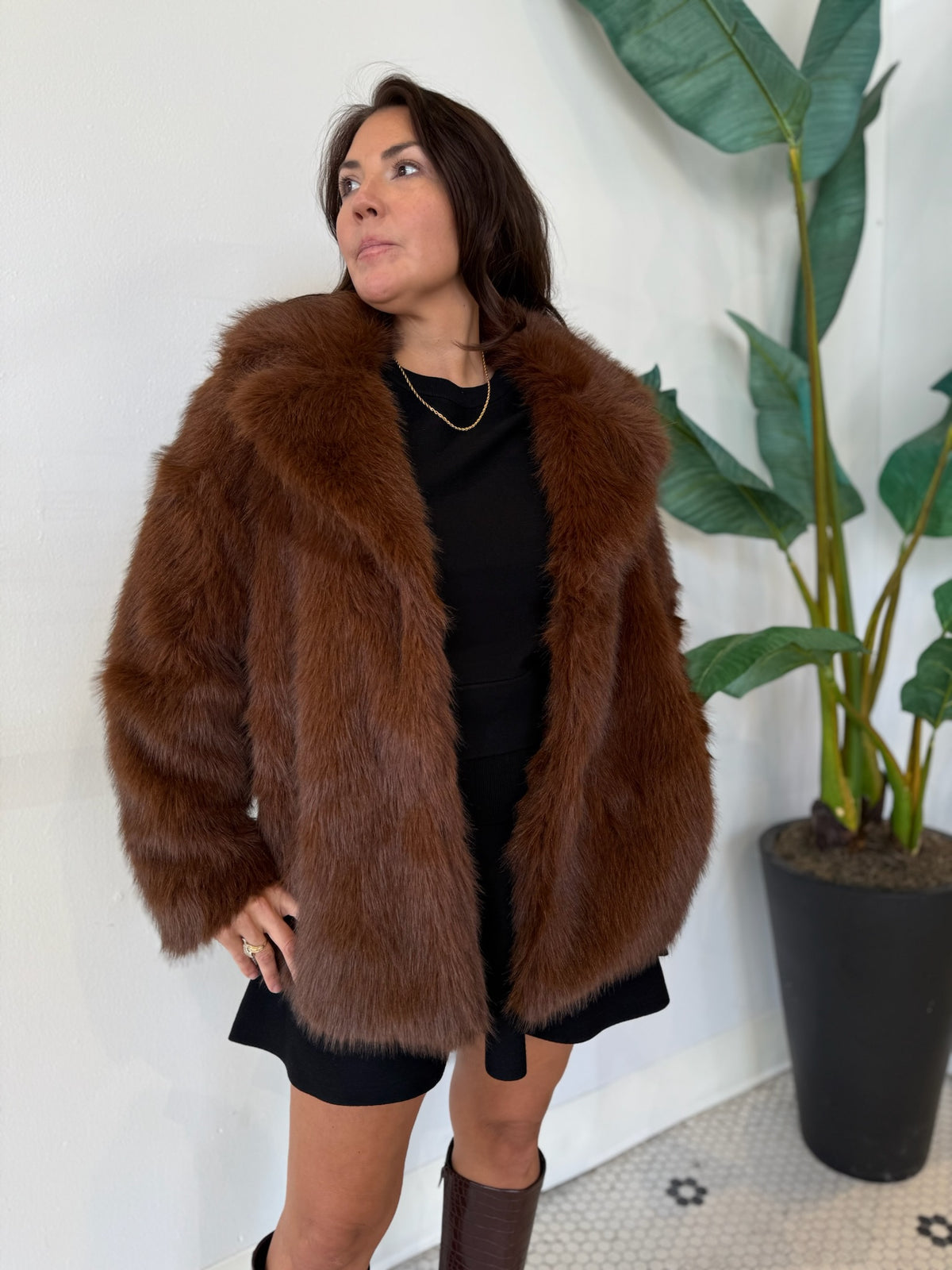 KINDRA COAT BROWN