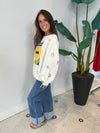 BEIGE MULTI CRAYON & DOODLE SWEATSHIRT