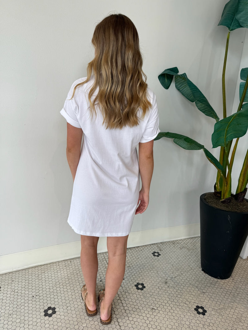 SWAY MINI DRESS WHITE