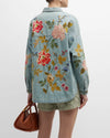 ADELE DENIM POCKET OVERSHIRT