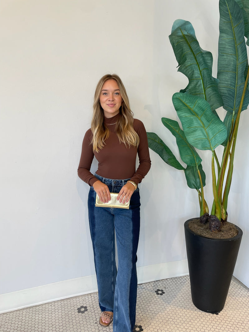 NELLE BODYSUIT CHESTNUT