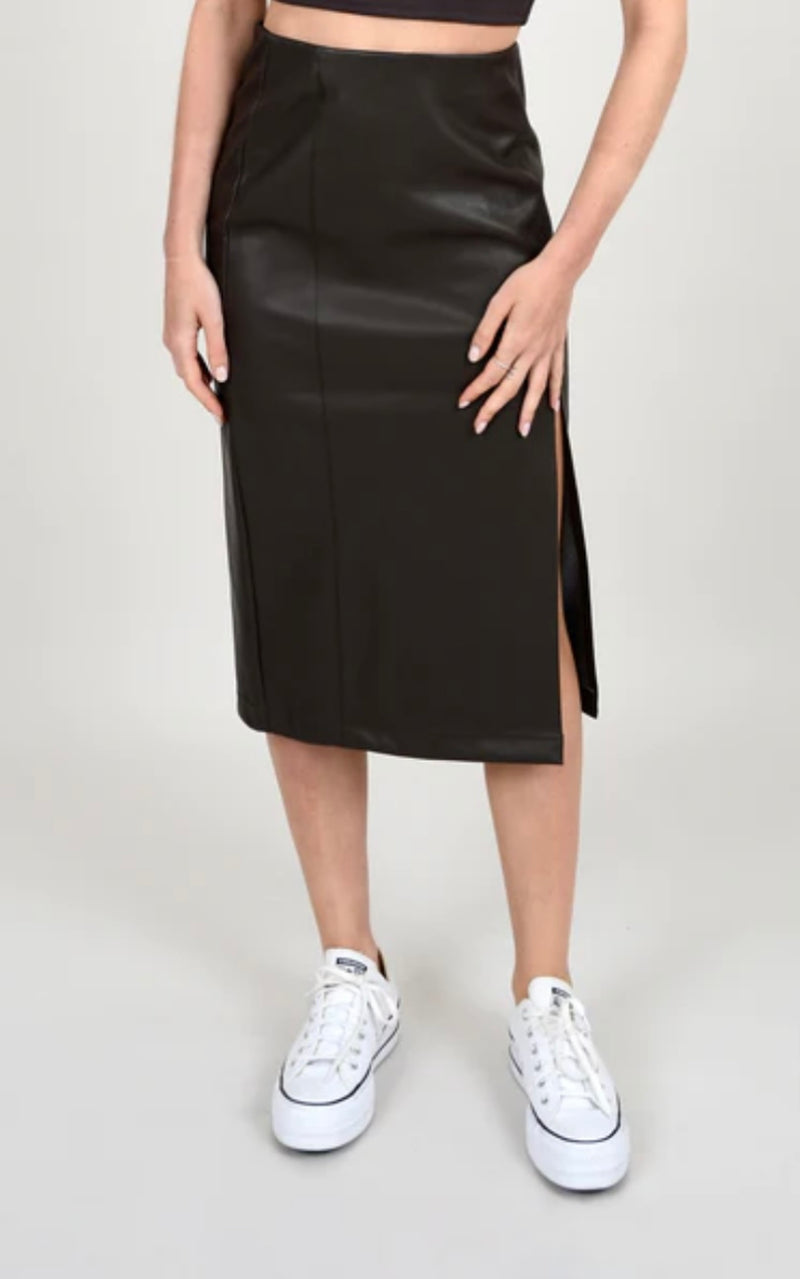 TRIDANE FITTED SKIRT W/ FRONT SLIT