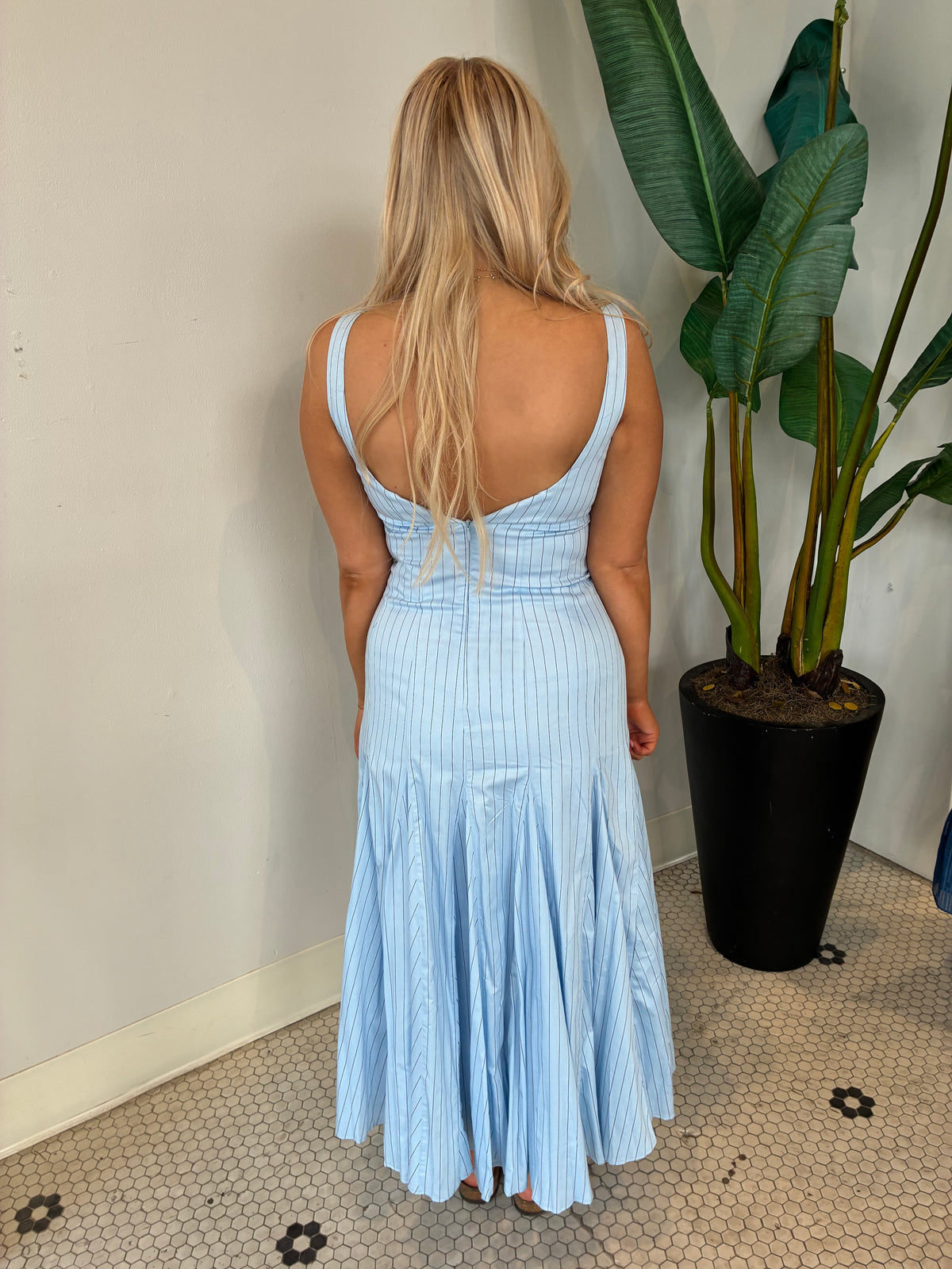 ADIRA DRESS HAZY BLUE