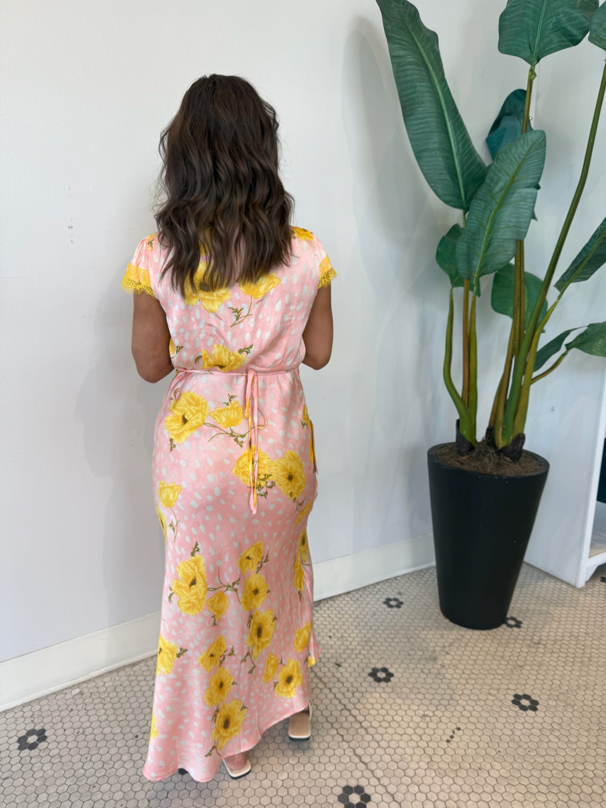 PINK FAWN POPPY OLIVIA DRESS