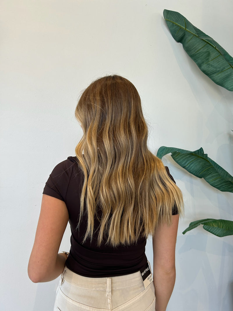 ROXI SS TOP DARK WALNUT