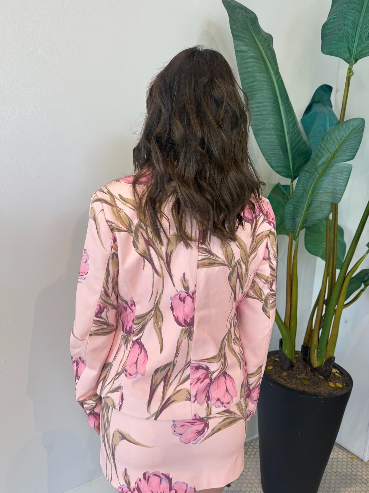 REGINA BLAZER ROESETTE PINK
