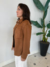 ALISHA BUTTON UP COGNAC
