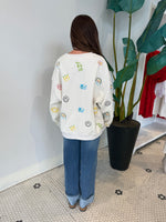 BEIGE MULTI CRAYON & DOODLE SWEATSHIRT