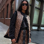 BLACK AND LEOPARD MULTI-WEAR JACKET