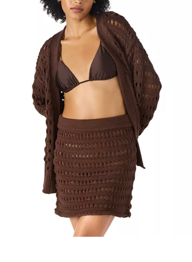CROCHET SKIRT CHOCOLATE