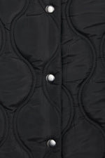 BLACK QUILTED SKIRT