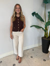 ALIYA SWEATER VEST CHOCOLATE