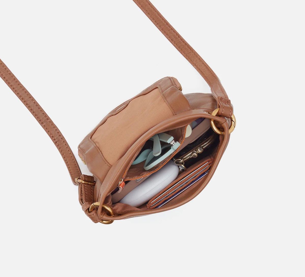 FERN ZIP FLAP CROSSBODY BROWN