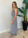 ADALINA NAVY POLKA DOT DRESS