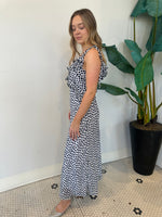 ADALINA NAVY POLKA DOT DRESS