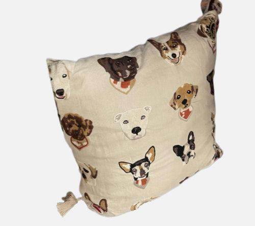 CASPER LINEN PILLOW DOGS