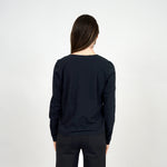 VANNA VNECK LONGSLEEVE BLACK