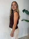 ALIYA SWEATER VEST CHOCOLATE