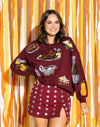 MAROON QUEEN OF TURKEY SWEATSHIRT