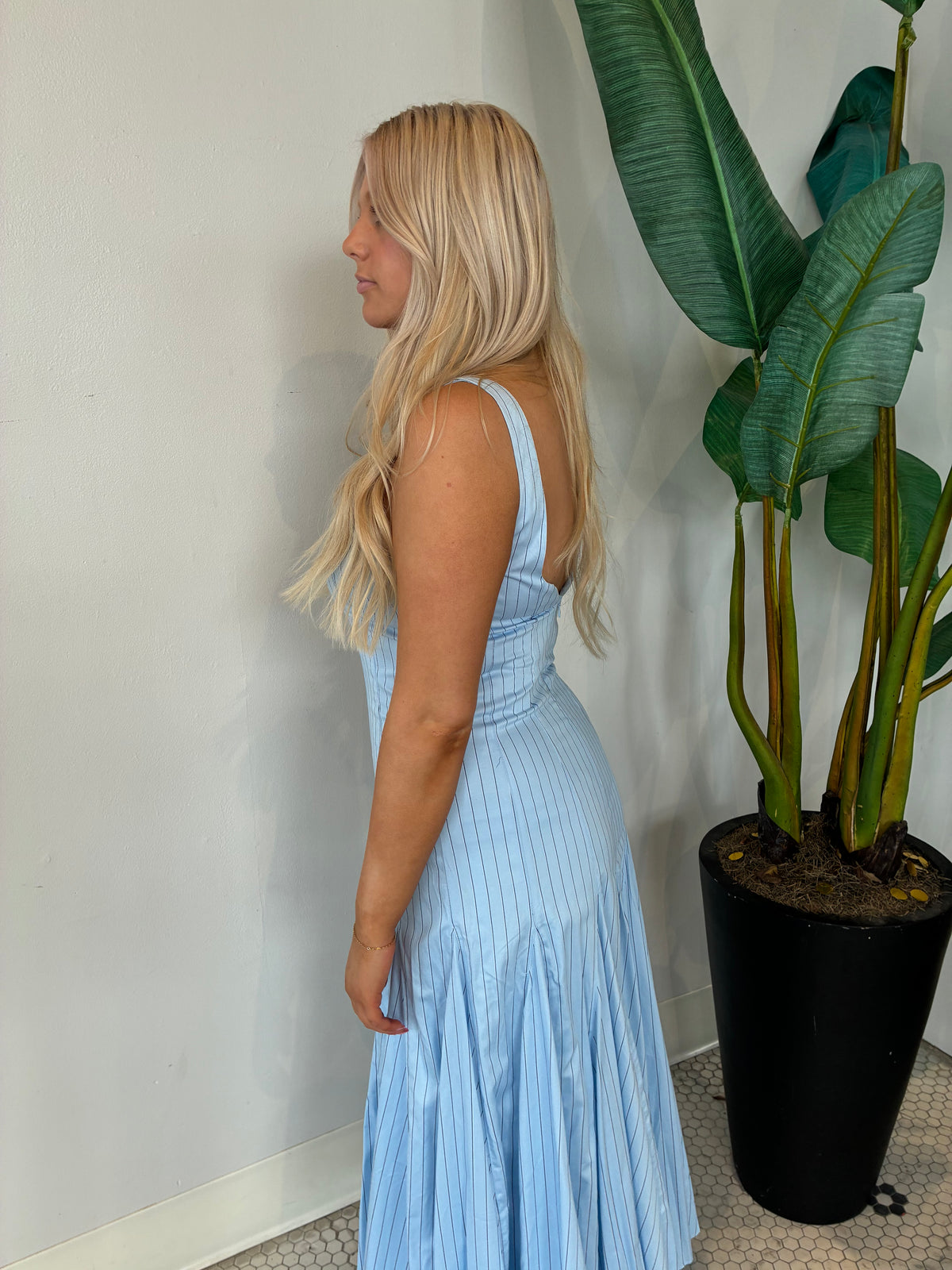 ADIRA DRESS HAZY BLUE