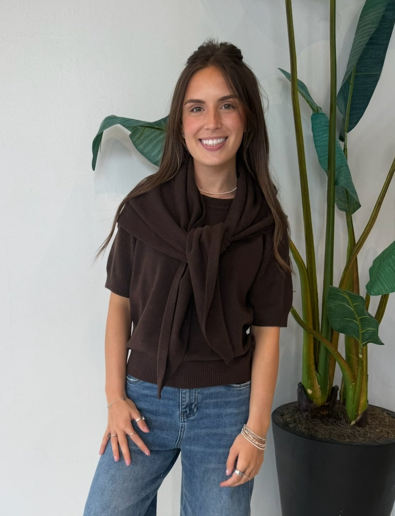 HERMIA SWEATER DARK ESPRESSO
