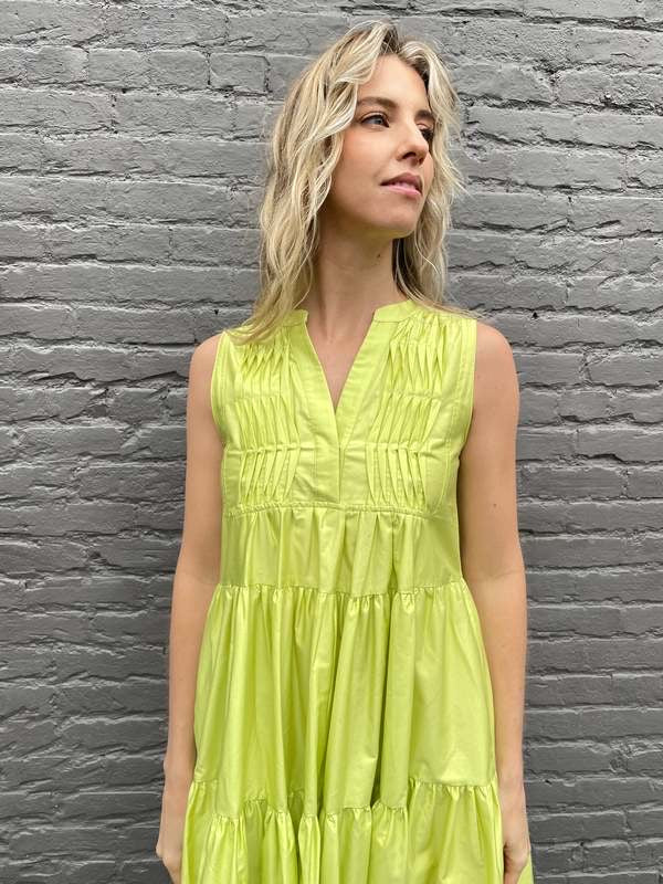 MARKYS GIALOS LIME DRESS