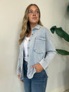 ALL DAY KNIT DENIM JACKET WASHED INDIGO