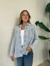 ALL DAY KNIT DENIM JACKET WASHED INDIGO