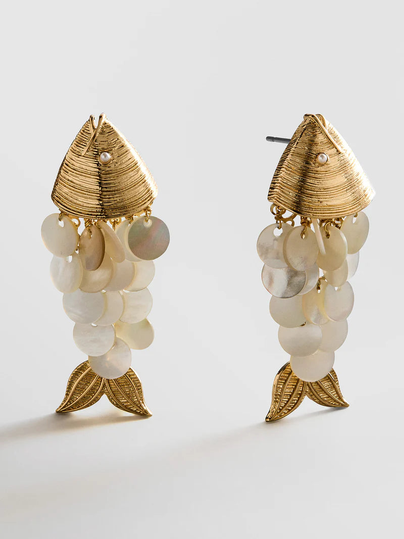 RIPPLE EFFECT EARRINGS MOP