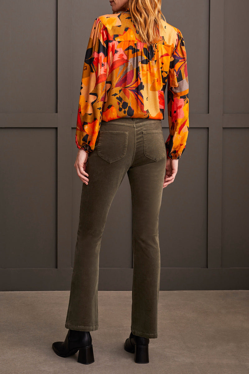 PULL ON CORDUROY PANT SPINACH