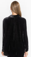 SIDONIA VELVET OVERSIZED PLEAT SHIRT