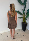 AVIE DRESS BROWN PLAID