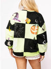 LIGHT GREEN & BLACK HALLOWEEN ICON SWEATSHIRT