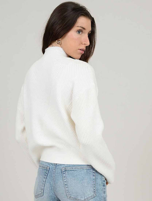 ESMARELDA MOCK NECK PULLOVER