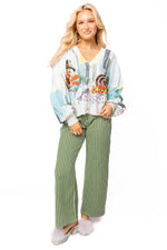 Multi Thanksgiving Parade Button Up Cardigan